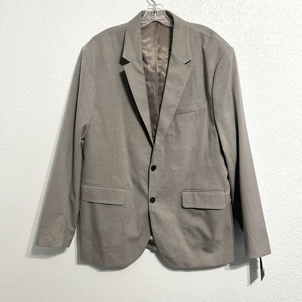 Abercrombie And Fitch Men’s Blazer Coat Jacket Size 44R  Athletic Fit Grey A&F